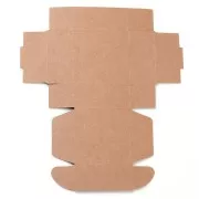 Boîte cadeau à monter soi-même 5.5x5.5x2.5 cm - Handmade with Love - Kraft x1