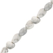 Perles nuggets irréguliers 6 - 10 mm pierre gemme - Howlite x10|raw }}