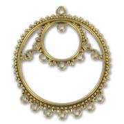 Intercalaire rond 40 mm doré vieilli x1