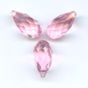 Gouttes PureCrystal 6010 11x5.5 mm Light Rose x4