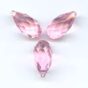 Gouttes PureCrystal 6010 11x5.5 mm Light Rose x4