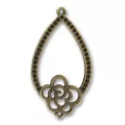 Intercalaire 2 anneaux 40 mm bronze x1