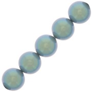 Perles rondes nacrées Preciosa - Round Pearl Maxima 12 mm - Pearlescent Blue x6|raw }}