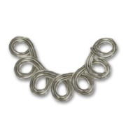 Intercalaires 7 rangs 22x13 mm black nickel x6