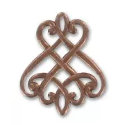 Intercalaires 25x20 mm cuivré vieilli x2