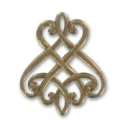 Intercalaires 25x20 mm bronze x2