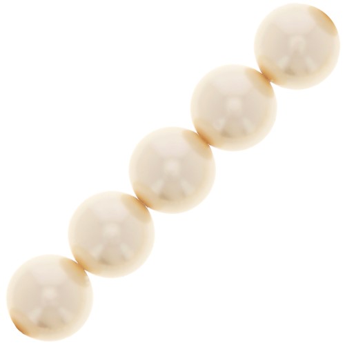 Perles rondes nacrées Preciosa - Round Pearl Maxima 10 mm - Creamrose x5