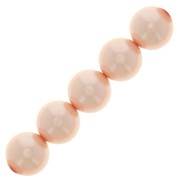 Perles rondes nacrées Preciosa - Round Pearl Maxima 10 mm - Peach x5|raw }}