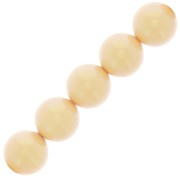Perles rondes nacrées Preciosa - Round Pearl Maxima 10 mm - Pearlescent Yellow x5|raw }}