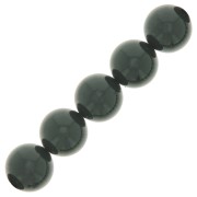 Perles rondes nacrées Preciosa - Round Pearl Maxima 10 mm - Malachite x5|raw }}