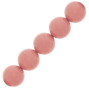 Perles rondes nacrées Preciosa - Round Pearl Maxima 10 mm - Salmon Rose x5