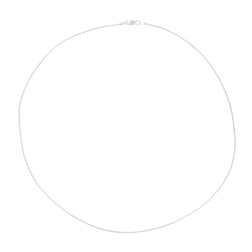 Tour de cou maille serpentine 1.10 mm - Argent 925 x50cm