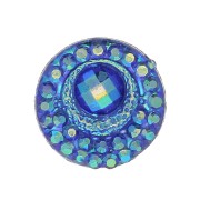 Cabochon rond en résine 10 mm - Strass -  effet Blue AB x1|raw }}