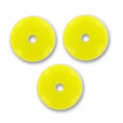 Pastilles en verre 6 mm Jaune Opaque x50