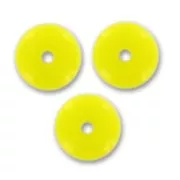 Pastilles en verre 6 mm Jaune Opaque x50