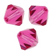 Perles toupies Preciosa - Rondelle Bead 3 mm - Fuchsia x30|raw }}