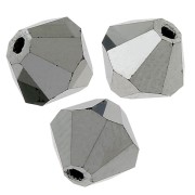 Perles toupies Preciosa - Rondelle Bead 3 mm - Jet Hematite Full x30