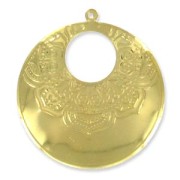 Pendentif léger bohème 63 mm doré x1