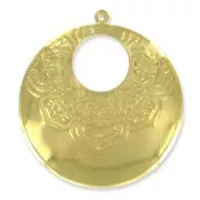 Pendentif léger bohème 63 mm doré x1