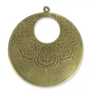 Pendentif léger bohème 63 mm bronze x1