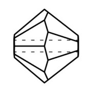 Perles toupies Preciosa - Rondelle Bead 3 mm - Aqua Bohemica AB x30