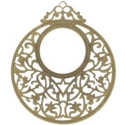 Pendentifs légers travaillés 59 mm bronze x6|raw }}