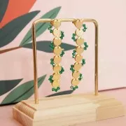 Perles toupies Preciosa - Rondelle Bead 3 mm - Emerald AB x30