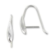 Crochets d'oreilles attache pendentif 18 mm en Argent 925 x2