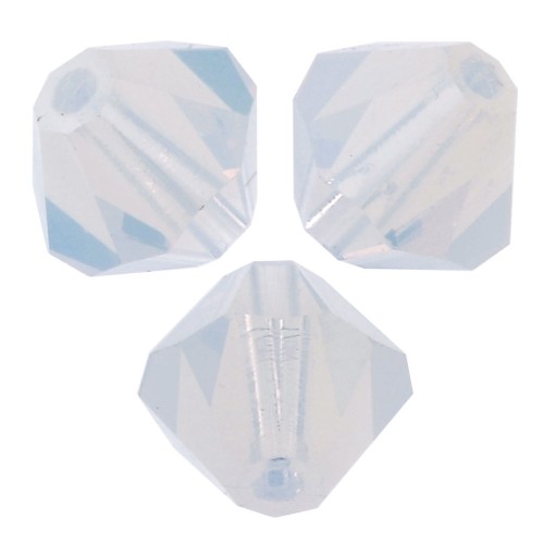 Perles toupies Preciosa - Rondelle Bead 5 mm - White Opal x12