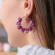 Perles toupies Preciosa - Rondelle Bead 5 mm - Light Sapphire Opal x12