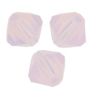Perles toupies Preciosa - Rondelle Bead 5 mm - Rose Opal x12