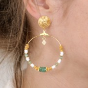 Perles rondes en pierre gemme Aventurine verte 3 mm x25