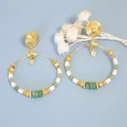 Perles rondes en pierre gemme Aventurine verte 3 mm x25