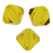 Perles toupies Preciosa - Rondelle Bead 5 mm - Citrine x12