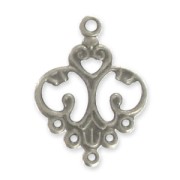 Intercalaires légers 5 rangs 32x24 mm gunmetal x10|raw }}