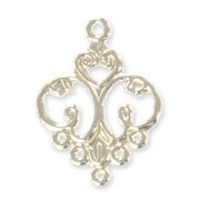 Intercalaires légers 5 rangs 32x24 mm argenté x10