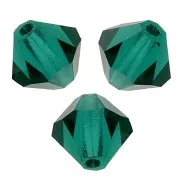 Perles toupies Preciosa - Rondelle Bead 5 mm - Emerald x12