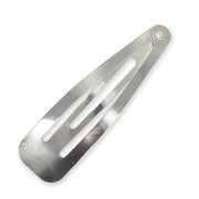 Barrette à cheveux 57 mm rhodié x1