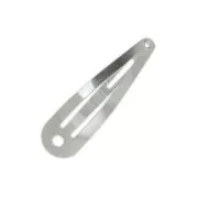 Barrette à cheveux 40 mm rhodié x1