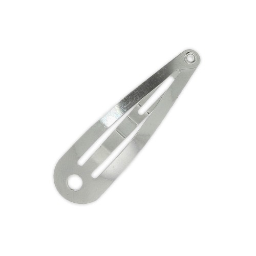 Barrette à cheveux 40 mm rhodié x1