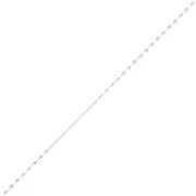 Chaîne maille Fantaisie 1.4 mm - Placage argent fin x50cm