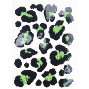 Assortiment d'écussons thermocollants à repasser - Acid Leo - Vert fluo x1