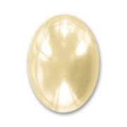 Cabochon en résine nacré 18x13 mm Cream x1|raw }}