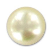 Cabochon en résine nacré 12 mm Cream x1