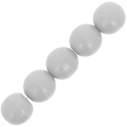 Perles en verre tchèque rondes  8 mm Opaque Grey x20