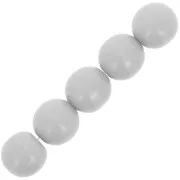 Perles en verre tchèque rondes  8 mm Opaque Grey x20