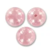 Perles en verre tchèque rondes  8 mm Luster Rose x20
