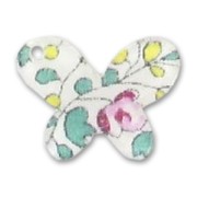 Papillon 15x20 mm Liberty Eloïse Rose x1