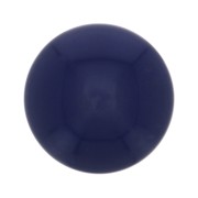 Cabochon rond en résine opaque 12 mm - Bleu marine x1