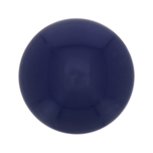 Cabochon rond en résine opaque 12 mm - Bleu marine x1